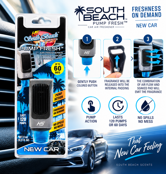South Beach Pump Fresh – New Car Scent